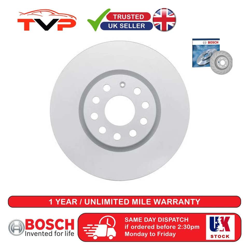 Bosch Brake Dics For VW Jetta 2005-2017 1.6 1.9 2.0 0986479932 - Image 1 of 1