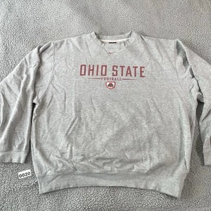 VTG Nike Ohio State Buckeyes Sweatshirt Mens 2XL Gray Crew Neck Center Swoosh - Picture 1 of 11
