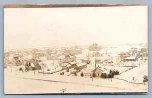 SPEARVILLE KS WINTER SCENE ANTIQUE REAL PHOTO POSTCARD RPPC - Picture 1 of 2