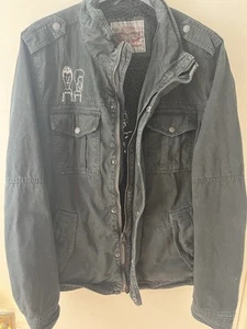 Vintage Levis Jacket Size M Military Black Sherpa Lining,Beavis & Butt-head - Picture 1 of 12