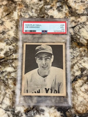 Joe Dimaggio RC 1939 Play Ball #26 PSA 3.5 Centered Iconic NY Yankees HOF Rookie - Image 1 of 2
