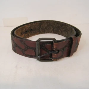 Vintage Bona Allen Genuine Cowhide Men's Belt Brown 36 - Picture 1 of 12