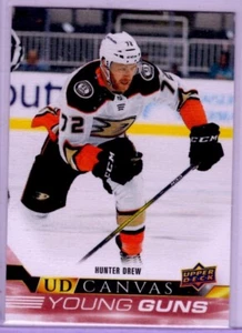 2022-23 Upper Deck Series 2 Hunter Drew  Young Gun Canvas Rookie Card # C229 - Picture 1 of 2