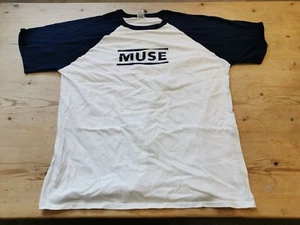 MUSE original UK Vintage 1990's t shirt '' white / blue logo'' VERY RARE UNWORN - Picture 1 of 14