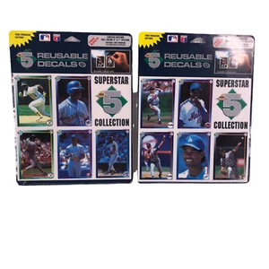 Superstar High 5 Collection Reusable Decals Lot of 2 NEW 1992 Premiere Edition - Picture 1 of 8