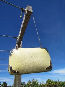 NEW RALPH LAUREN COLLECTION purse ITALY $4950 shagreen stingray minaudiere bag - Picture 1 of 12