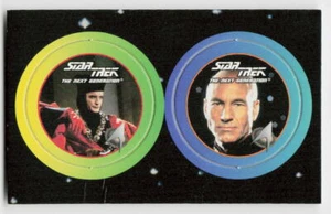 1994 Star Trek: The Next Generation Stardiscs #17 / 44 Q / Captain Picard - Bild 1 von 2