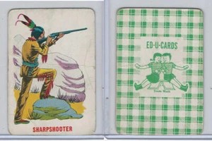 W608 Ed-U-Cards, Cowboys & Indians, 1950, Sharpshooter - Bild 1 von 1