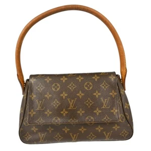 LOUIS VUITTON MINI LOOPING HANDBAG PURSE MONOGRAM CANVAS M51147 MI0021 XX33030 - Picture 1 of 9