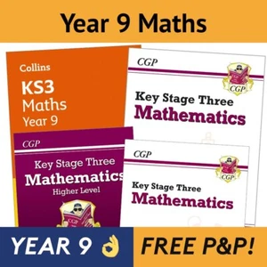 Year 9 Maths Study & Workbook Bundle | Ages 13-14 with Answers - CGP NEW - Picture 1 of 12