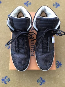 Louis Vuitton Trainers Sneaker Snakeskin Boot Shoes High Top Mens UK 11 US 12 45 - Picture 1 of 12