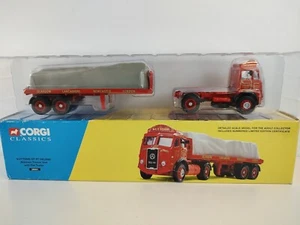 Corgi Classics 28001 Atkinson Tractor Unit W/ Flat Trailer Suttons Of St Helens - Picture 1 of 18