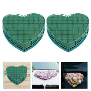 Flower Mud Heart Foam Kit with Suction Cup Tray (2pcs)