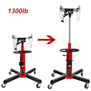 1300lbs Hydraulic Jack Stand Automobile Gearbox Repairing Tool Weight Lift 2Pump - Picture 1 of 12