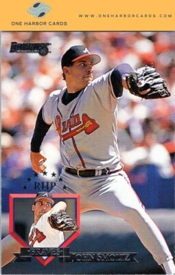 1995 Donruss Atlanta Braves Baseball Card #461 John Smoltz - Image 1 of 2