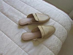 Ladies Loafer Mule Open Back Shoes Size 10 Fawn Target Woman - Picture 1 of 5
