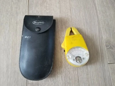 复古 Dayton Clamp AC 伏-放大器黄色工作良好 带外壳型号 4X010 — 第 1/4 张图片