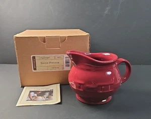 Longaberger Woven Traditions pottery Paprika sauce pitcher in box 30931 - Picture 1 of 11