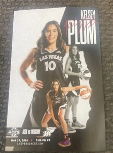 Kelsey Plum Las Vegas Aces WNBA Mini Poster w/ 2024 Roster Size 6x9in Brand New! - Picture 1 of 2