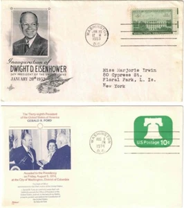 #990 First Day Cover of the Inauguration of President Eisenhower + 3 others - Picture 1 of 2