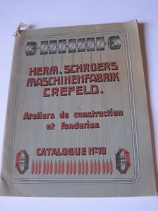 Catalogue Bobinoirs et Cannetières à enroulage croisé SCHROERS Crefeld Filature - Picture 1 of 4