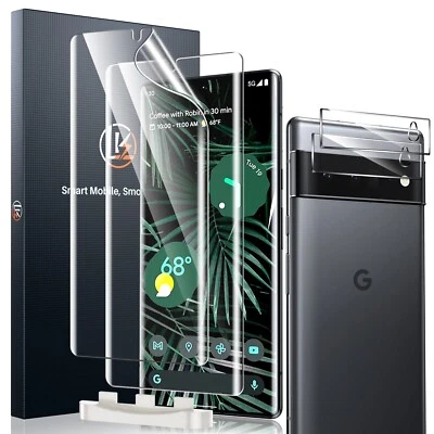 LK [2+2 Designed for Google Pixel 6 Pro Flexible TPU Film Screen Protector [N... - Image 1 of 4