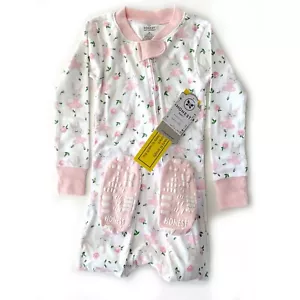 NEW Honest Baby Non-Slip Footed Ballet Sleeper Zip-Front PJs Organic, 24 Month - Picture 1 of 3