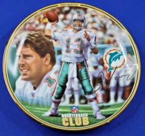 Original Limited Edition Dan Marino Quarterback Club Collection Porcelain Plate - Picture 1 of 6