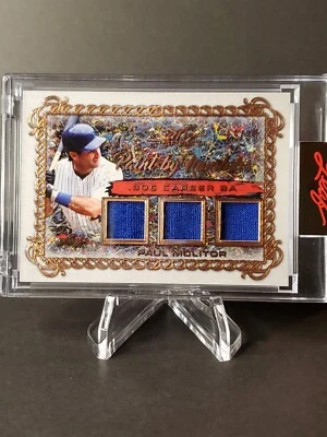 Paul Molitor 2021 Leaf Art of Sport Triple Patch  /30 - Image 1 of 2