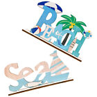 Hawaii Ornament 2pcs Coastal Table Sign for Beach House Decor-GQ