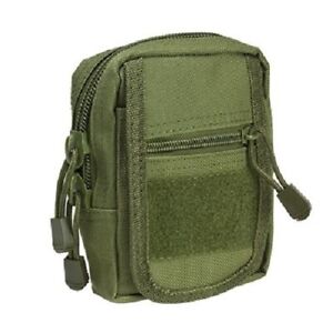 VISM Accessory Tactical Modular MOLLE Small Utility Pouch- Green