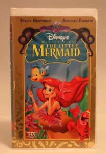 WALT DISNEY VHS MATERPIECE COLLECTION THE LITTLE MERMAID RESTORED LIMITED ED. - Foto 1 di 4