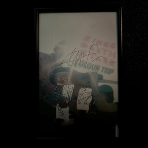 Póster de viaje a color firmado Ringo Deathstarr (autógrafo Shoegaze NO vinilo/CD) - Imagen 1 de 5