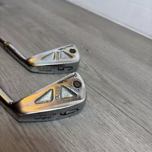 Wilson Johnny Miller Gold 5-6 Clubs Investment Cast Wilson Golf Clubs FREE SHIP - Picture 1 of 9