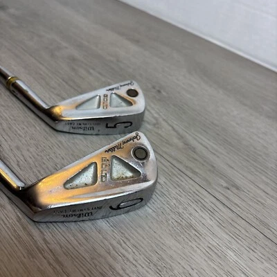 Wilson Johnny Miller Gold 5-6 Clubs Investment Cast Wilson Golf Clubs FREE SHIP - Image 1 of 4
