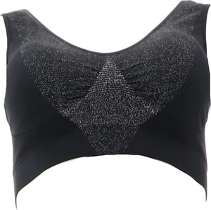 Rhonda Shear 2pk Seamless Shimmer AhhBra Black Silver Blue Silver XL NWOT (769) - Picture 1 of 8