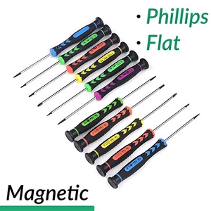 Screwdrivers Flat & Phillips Head Chrome Vanadium Steel CR-V with Magnetic Tip - Picture 1 of 14