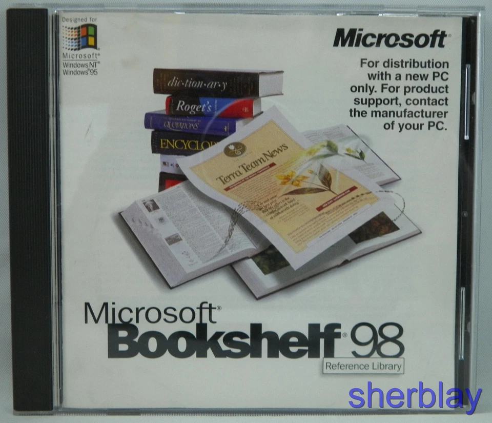 Microsoft Bookshelf 98 reference library cd rom - Image 1 of 2