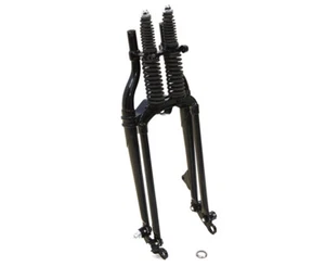 Black 18" Offset Spring Fork Assembly for UL FL 1946-1948 Harley Davidson - Picture 1 of 4