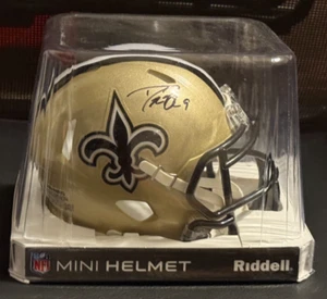 Drew Brees Signed Autographed New Orleans Saints Mini Helmet Fanatics COA - Picture 1 of 6