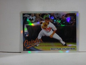 2010 Topps Update Chrome Rookie Refractors Baseball Card #CHR28 Rhyne Hughes