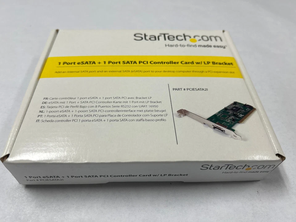 StarTech 1 Port eSATA + 1 Port SATA Controller Card w/LP Bracket - PCIESATA2I - Image 1 of 1
