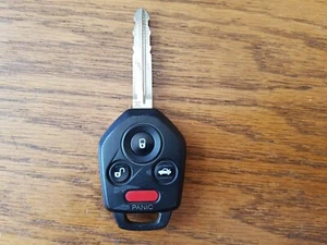 2017-20 SUBARU COMBO HEAD KEY REMOTE FOB CWTB1G077 "H" CHIP BLACK POD 4-BTN - Picture 1 of 10