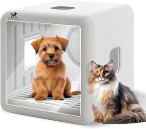 EssentialPets Large 65L Pet Grooming Dryer Box - Quick, Low Noise, Self Dry, & - Picture 1 of 9