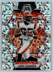 2023 Panini Mosaic No Huddle Silver Disco Chad Johnson - Foto 1 di 2