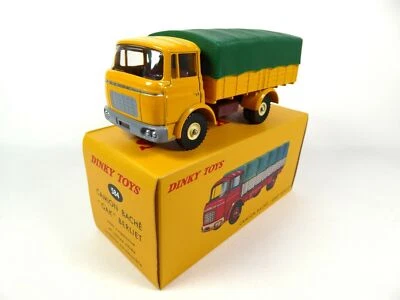 DINKY TOYS - BERLIET GAK 4x2 Porta Lona Amarillo y Verde - Edición ATLAS... Foto 1 de 4
