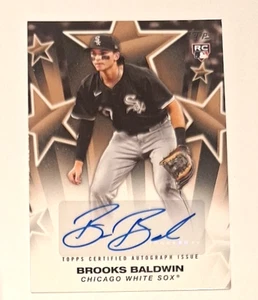 2025 Topps Serie zwei Baseball Stars Gold Sigs #BBN Brooks Baldwin Autogramm #37/50 - Bild 1 von 3