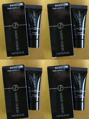 4 Pcs x Giorgio Armani Fluid Sheer Shade 7 Sample 5ml / 0.16oz Each tot=20ML NIB - Image 1 of 4