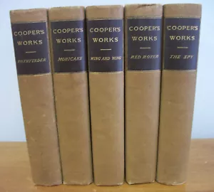 Works of James Fenimore COOPER Lot of 5 circa 1900 - Picture 1 of 2