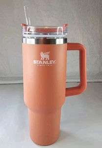 Stanley 40 oz Quencher H2.0 Flowstate Tumbler Exclusive Peach cup - Picture 1 of 7